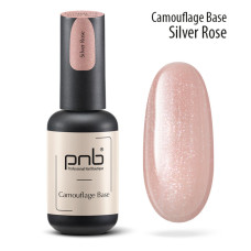 Камуфлююча каучукова база /сріблясто-рожева/ UV/LED Camouflage Base PNB /Silver Rose/